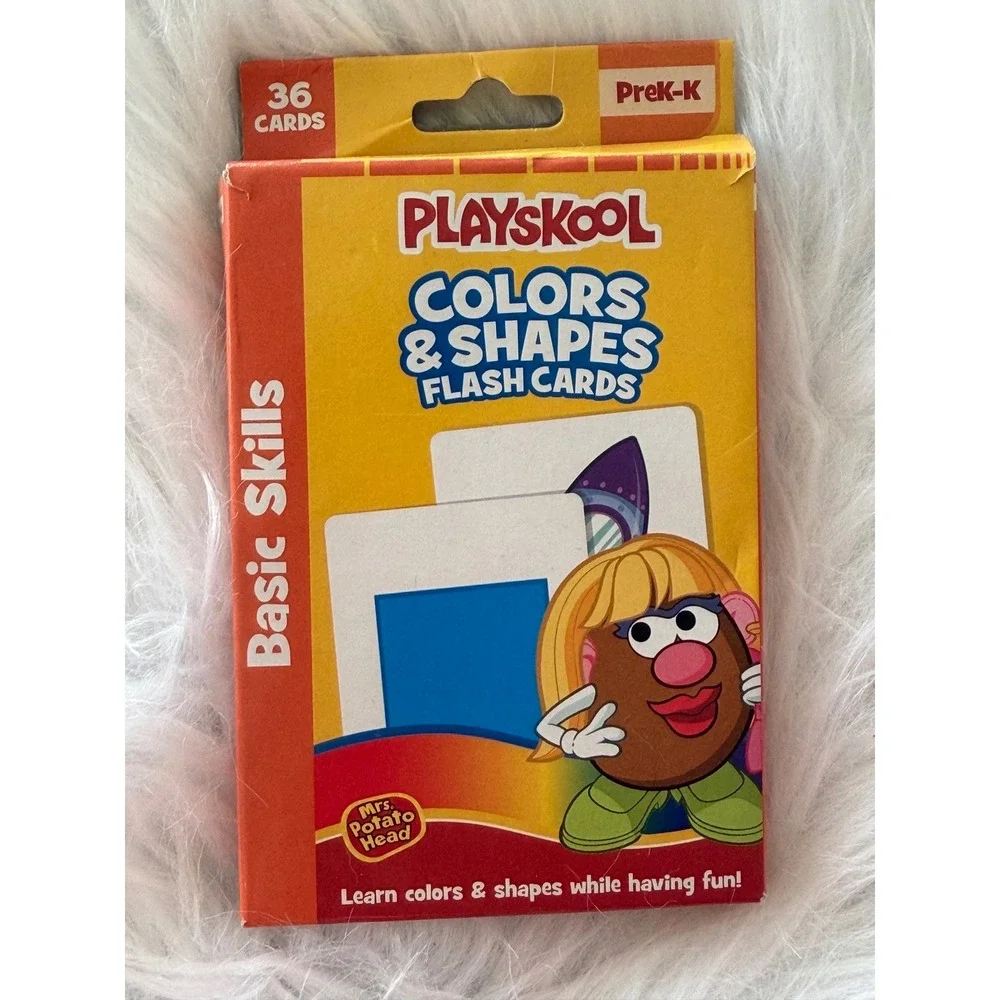 Playskool Colors & Shapes Flash Cards Mrs Potato Head PreK-K 36 Cards 107240